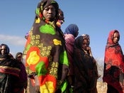 Image of Girls collecting water by Badhada Kule (print)