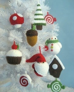 Image of Knit Christmas Ornaments Pattern