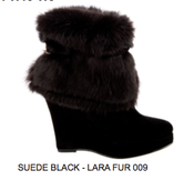 Image of Opening Ceremony wedge fur ankle boot