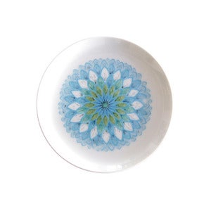 Image of Petite assiette bleue et verte