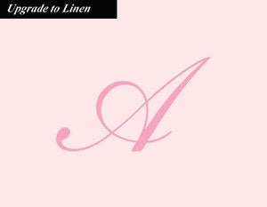 Image of Understated Elegance - Initial Note Cards in Linen set of 10