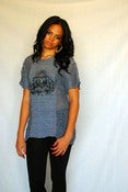 Image of "Silent Buddha" Shredded Eco Tee-Navy