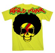 Image of Afro-Punk Brains T-shirt - Yellow + FREE POSTER!