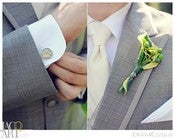 Image of Handcrafted Elegant  Map Cufflinks. Made to Order 
