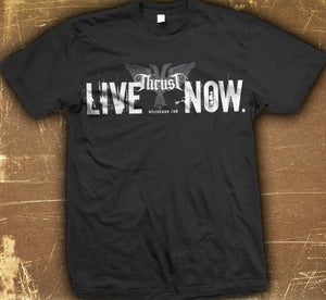 Image of Live Now. - "GetTheMessage" tshirt (Black)