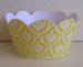 Image of Cupcake Wrappers - Yellow Baroque