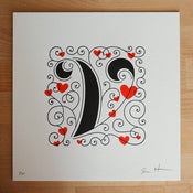 Image of Letterpressed V