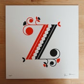 Image of Letterpressed Z
