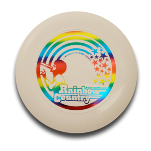 Image of Freestyle Frisbee - Rainbow Country (white) 