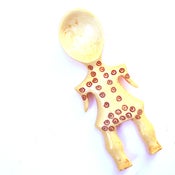 Image of Hand Carved Bone Scoop {Vintage}
