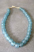 Image of Recycled Glass Beads - Medium/Blue