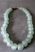 Image of Recycled Glass Beads - Large/Clear Blue