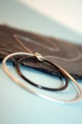 Image of Floating - Modern Sterling Silver Necklace (N5)