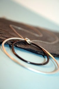 Image of Floating - Modern Sterling Silver Necklace (N5)