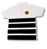 Image of BC YACHT CLUB POLO (BLACK STRIPES)