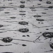 Image of Nests organic cotton fabric 132cm wide