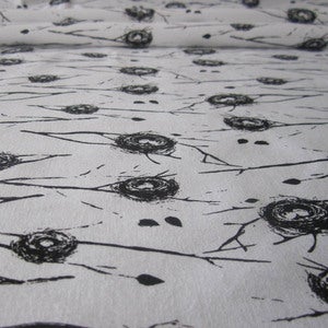 Image of Nests organic cotton fabric 132cm wide
