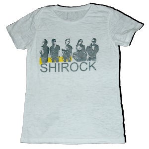Image of SHIROCK Band Image on "Burnout" Vintage Shirt