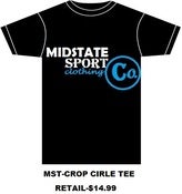 Image of MIDSTATE CIRCLE CROP TEE(free ship)
