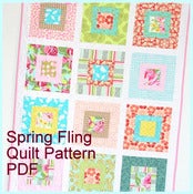 Image of Spring Fling Baby Quilt, PDF Tutorial