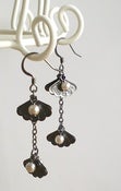 Image of Vintage Chic Noir Fan Earrings