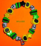 Image of Dinky Liquorice Allsorts Green & Yellow Bracelet