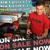 Image of Big Smile Magazine Stencil logo. (Free Shipping)