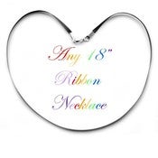 Image of Any Colour Ribbon Necklace - 18 inches