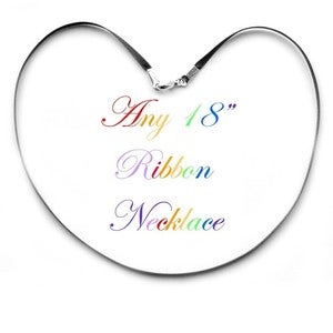 Image of Any Colour Ribbon Necklace - 18 inches