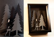 Image of Anima - original articulated paper doll in shadowbox