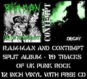 Image of CONTEMPT AND R.A.M-M.A.N SPLIT ALBUM - 12" VINYL & FREE CD