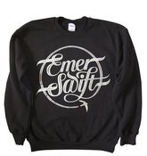 Image of Emer Swift sweatshirt silver print on black ltd edition