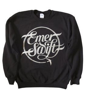 Image of Emer Swift sweatshirt silver print on black ltd edition