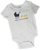 Image of strollin' with my peeps baby one piece