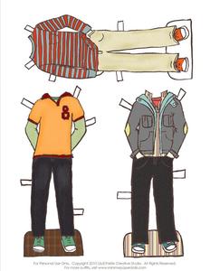 Image of Boy Fall Outfit Line - Print It Yourself
