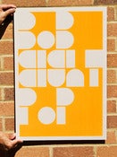 Image of Flouro Orange Bob Eight Pop Poster