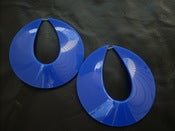 Image of Not 4 the Faint Hearted Earrings Cobalt