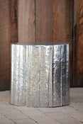 Image of Ruffled Aluminum Stool