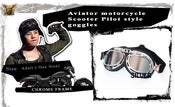 Image of Cyber Steampunk Pilot Aviator Motor Goggles