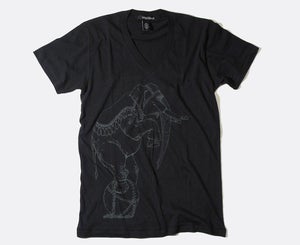 Image of vengeful minds - elephant v neck tee