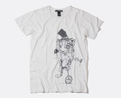 Image of vengeful minds - tiger distressed crew neck tee