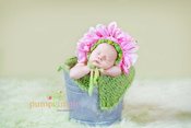 Image of Newborn Flower Bonnet 
