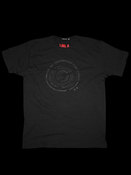 Image of Abstract Record Tee - Black on Black