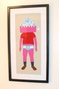 Image of "Figure" Silkscreen Print Framed