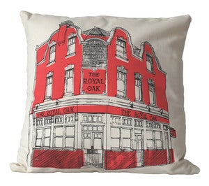 Image of East End Pub Crawl Cushion, ROYAL OAK