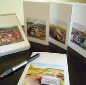 Vintage Art Montana Note Cards