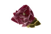 Image of Silk Velvet Rose Corsage