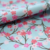Image of Blossom Fabric :: blue