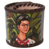 Image of Frida Kahlo Leather Cuff