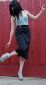 Image of Katharine Hepburn Black Skirt